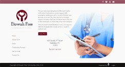 Desktop Screenshot of etowahfreeclinic.com